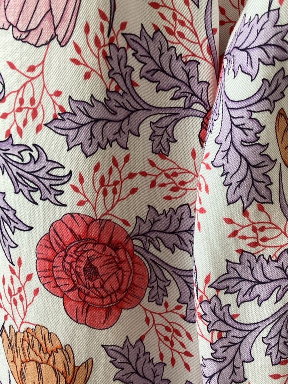 Barbour Red and Purple Floral Button-Up Shirt - Picture 4 of 12